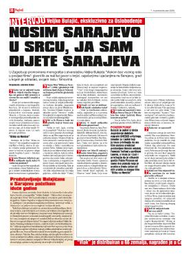 Nosim Sarajevo u srcu, ja sam dijete Sarajeva 