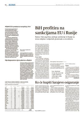 BiH profitira na sankcijama EU i Rusije 