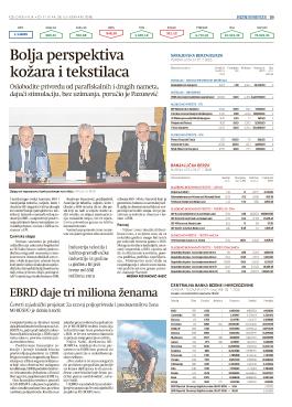 EBRD daje tri miliona ženama