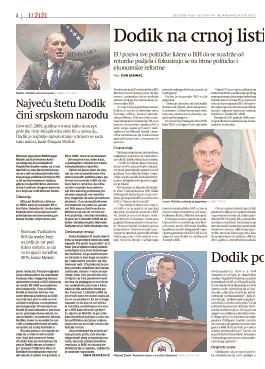 Najveću štetu Dodik čini srpskom narodu