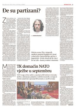 TK domaćin NATO vježbe u septembru 