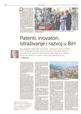 Patenti, inovatori, istraživanje i razvoj u BiH 