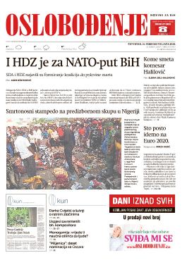 I HDZ je za NATO-put BiH 