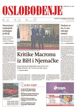 Kritike Macronu iz BiH i Njemačke