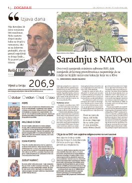 Saradnju s NATO-om ne koči imovina