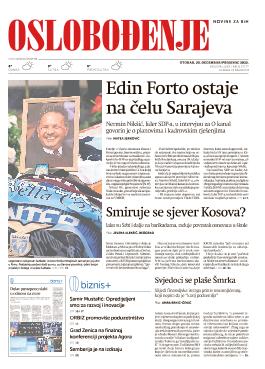 Edin Forto ostaje na čelu Sarajeva 