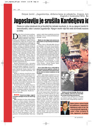Jugoslaviju je srušila Kardeljeva ideologija, a tek onda nacionalizmi