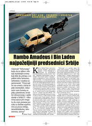 Rambo Amadeus i Bin Laden najpoželjniji predsednici Srbije