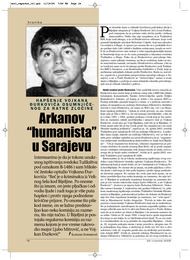Arkanov "humanista" u Sarajevu