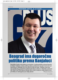 Beograd ima dugoročnu politiku prema Banjaluci