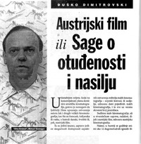 Austrijski film ili Sage o otuđenosti i nasilju