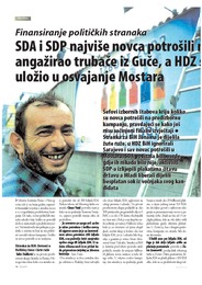Finansiranje političkih stranakaSDA i SDP najviše novca potrošili na plakate, SDS angažirao trubače iz Guče, a HDZ sav novac uložio u osvajanje Mostara