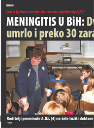Meningitis u BiH: Dvoje djece umrlo i preko 30 zaraženo