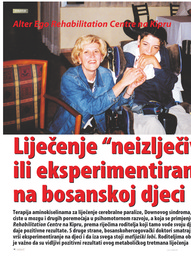 Liječenje "neizlječivog" ili eksperimentiranje na bosanskoj djeci