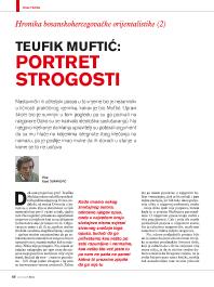 Teufik Muftić: PORTRET STROGOSTI 