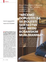  “Nećemo dopustiti da se bolesti sektaštva šire među bosanskim muslimanima”