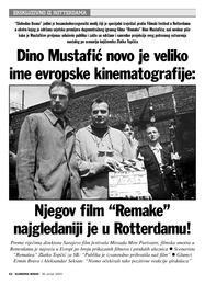 Dino Mustafić novo je veliko  ime evropske kinematografije:Njegov film “Remake”  najgledaniji je u Rotterdamu!