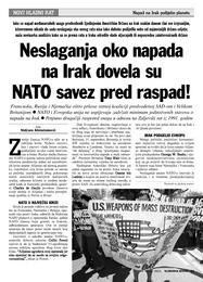 Neslaganja oko napada  na Irak dovela su  NATO savez pred raspad!
