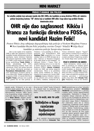 OHR nije dao saglasnost  Kikiću i Vrancu za funkciju direktor-a FOSS-a, novi kandidat Hazim Felić!