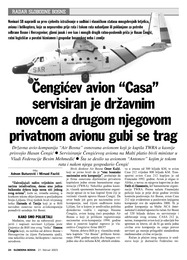 Čengićev avion “Casa” servisiran je državnim  novcem a drugom njegovom  privatnom avionu gubi se trag