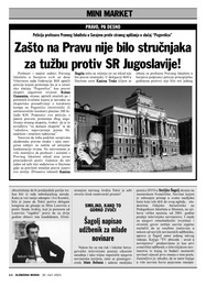 Zašto na Pravu nije bilo stručnjaka za tužbu protiv SR Jugoslavije!