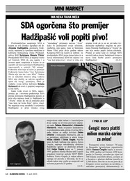 SDA ogorčena što premijer Hadžipašić voli popiti pivo