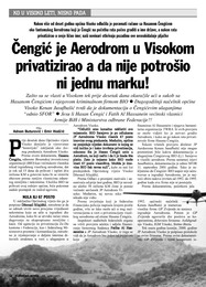 Čengić je Aerodrom u Visokom  privatizirao a da nije potrošio  ni jednu marku!