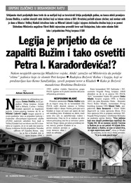 Legija je prijetio da će zapaliti Bužim i tako osvetiti Petra I. Karađorđevića