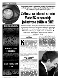 Zašto se na internet stranici Vlade RS ne spominje  jedinstveno tržište u BiH