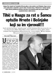 Tihić u Haagu za rat u Šamcu optužio Hrvate i Bošnjake  koji su im vjerovali