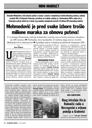 Mehmedović je pred svake izbore trošio milione maraka za obnovu puteva
