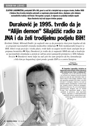 Duraković je 1995. tvrdio da je “Alijin demon” Silajdžić radio za JNA i da želi trodijelnu podjelu BiH