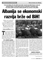 Albanija se ekonomski  razvija brže od BiH