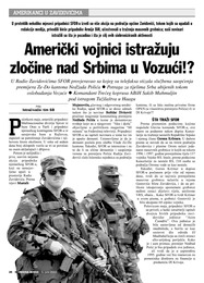 Američki vojnici istražuju  zločine nad Srbima u Vozući