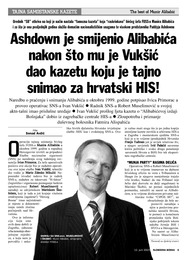 Ashdown je smijenio Alibabića nakon što mu je Vukšić  dao kazetu koju je tajno  snimao za hrvatski HIS
