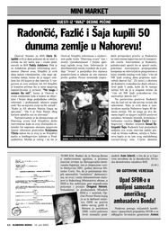 Radončić, Fazlić i Šaja kupili 50 dunuma zemlje u Nahorevu