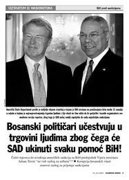 Bosanski političari učestvuju u trgovini ljudima zbog čega će  SAD ukinuti svaku pomoć BiH