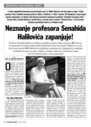 Neznanje profesora Senahida Halilovića zapanjuje