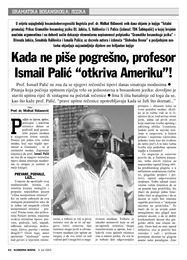 Kada ne piše pogrešno, profesor Ismail Palić “otkriva Ameriku”