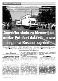 Američka vlada za Memorijalni centar Potočari dala više novca nego svi Bosanci zajedno