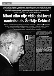 Nikad niko nije vidio doktorat naučnika dr. Šefkije Čekića