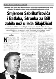 Smjenom Sabrihafizovića  i Batlaka, Stranka za BiH  zabila nož u leđa Silajdžiću