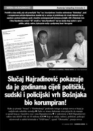 Slučaj Hajradinović pokazuje da je godinama cijeli politički, sudski i policijski vrh Bošnjaka bio korumpiran