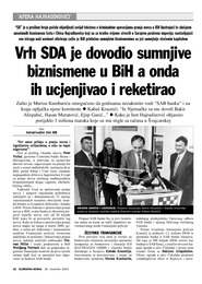 Vrh SDA je dovodio sumnjive  biznismene u BiH a onda  ih ucjenjivao i reketirao