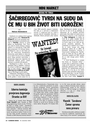 Šaćirbegović tvrdi na sudu da će mu u BiH život biti ugrožen!