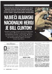 NAJVEĆI ALBANSKI NACIONALNI HEROJ JE BILL CLINTON