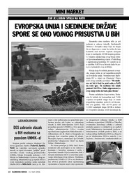 Evropska unija i Sjedinjene DrŽave spore se oko vojnog prisustva u BiH