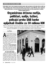 Organizirana državna mafija, političari, sudije, tužioci,  policajci preko SAB banke opljačkali štediše za 30 miliona KM