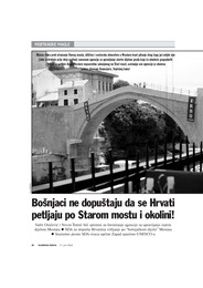 Bošnjaci ne dopuštaju da se Hrvati petljaju po Starom mostu i okolini!
