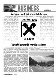 Raiffeisen bank BiH učvrstila liderstvo